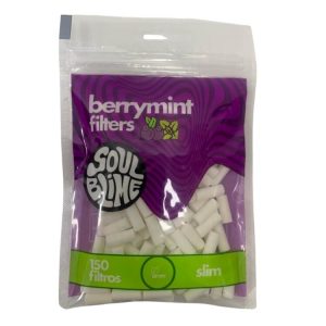 Filtros Slim de Berrymint x 150 unidades