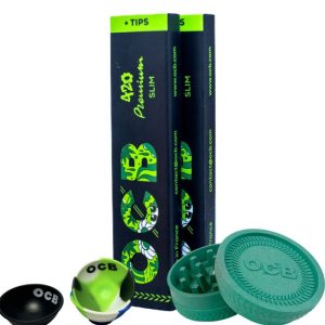 COMBO 420 OCB Premium Slim + Tips x 2 + Grinder
