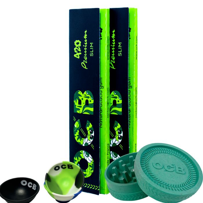 COMBO 420 OCB Premium Slim x 2 + Grinder