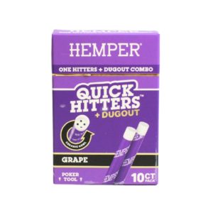 Hemper Quick Hitter + Dugout Pack Grape Pack  x 10 unidades